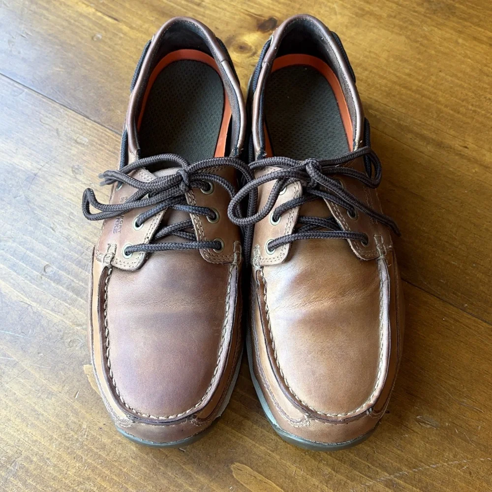 Rockport Works Steel Toe Boat Shoe Sz 11W